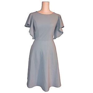 OTEN deal sleeve dress size Small color is cloud blue